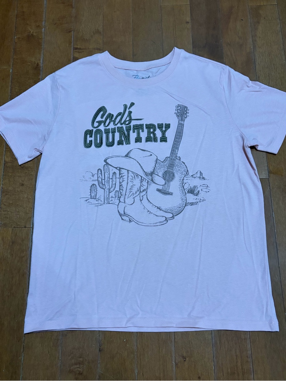 “God's Country” Adult Small Pink T-Shirt